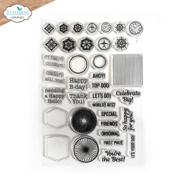 Elizabeth Craft Clear Stamps, Phrases & Dingbats
