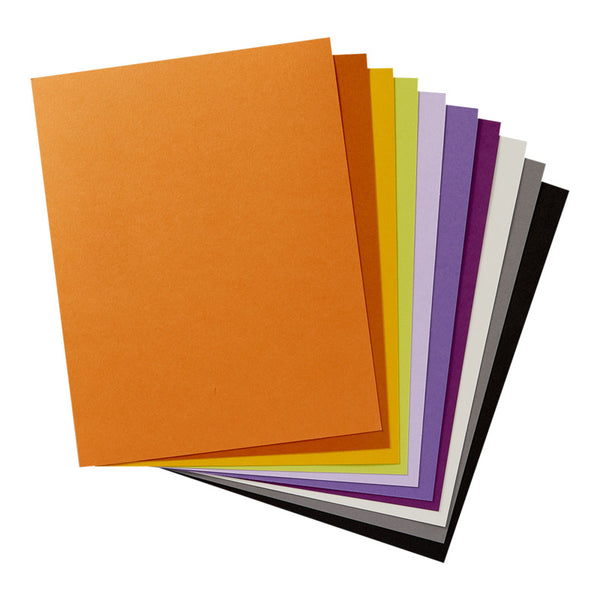 Spellbinders, 8.5X11 ColorWheel Cardstock, Halloween Assortment (10 Sheets) (#CSA-025)
