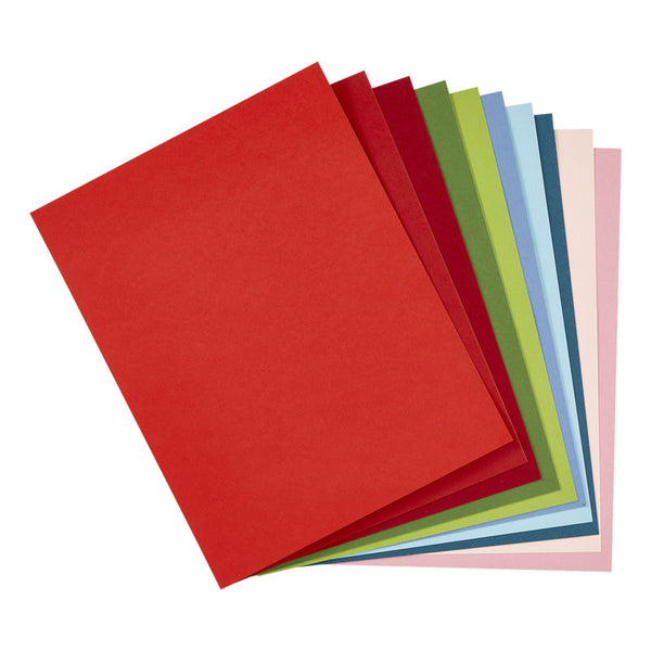Spellbinders, 8.5X11 ColorWheel Cardstock, Christmas Assortment (10 Sheets) (#CSA-026)