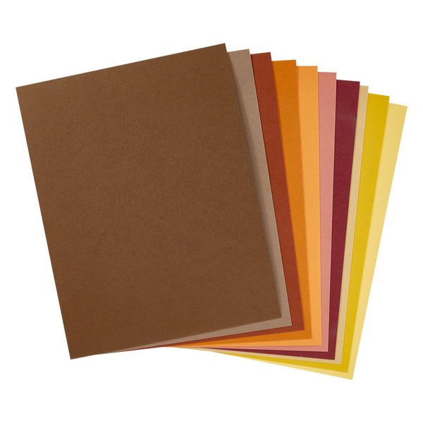Spellbinders, 8.5X11 ColorWheel Cardstock, Fall Assortment (10 Sheets) (#CSA-031)