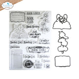 Elizabeth Craft Designs, Stamp And Die Set, Book Lover (CSD453)