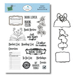 Elizabeth Craft Designs, Stamp And Die Set, Book Lover (CSD453)