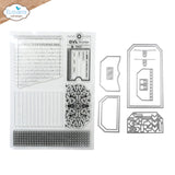 Elizabeth Craft Designs, Stamp And Die Set, Layered Tags (CSD455)