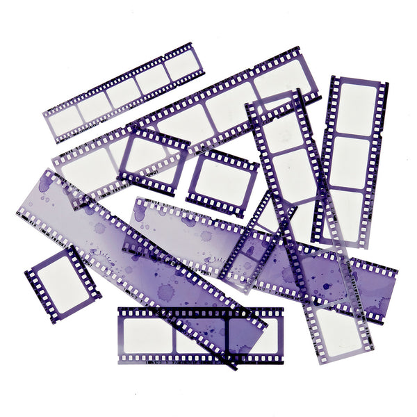 49 And Market, Color Swatch: Lavender Acetate Filmstrips