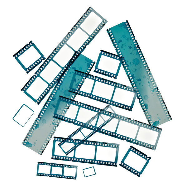 49 And Market, Color Swatch: Ocean Acetate Filmstrips