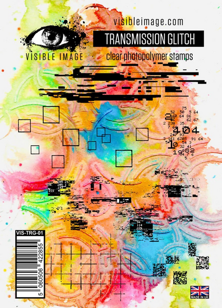 Visible Image, Clear Stamps, A6 Stamp Set, Transmission Glitch (CW2359)