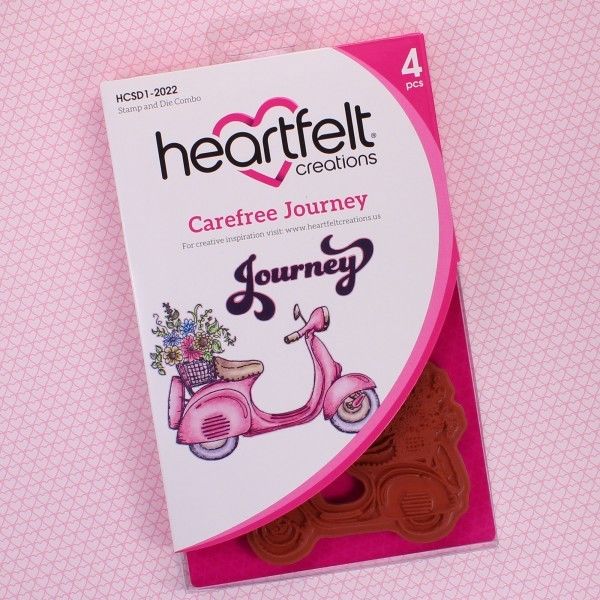 Heartfelt Creations, Young At Heart Collection, Stamps & Dies Combo, Carefree Journey
