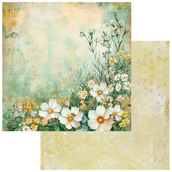 49 And Market, Botanical Buzz, Double-Sided Cardstock 12"X12", Cheerful (DBV-32307)