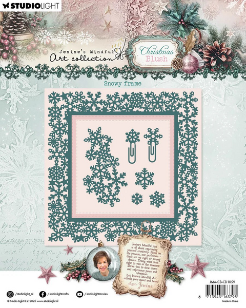 Studio Light, JMA Cutting Die, Snowy Frame Christmas Blush, 10 Pieces