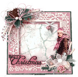 Studio Light, JMA Cutting Die, Snowy Frame Christmas Blush, 10 Pieces