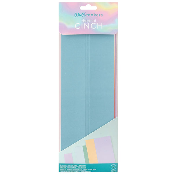 We R Thermal Cinch Binding Spine 6/Pkg, Rainbow