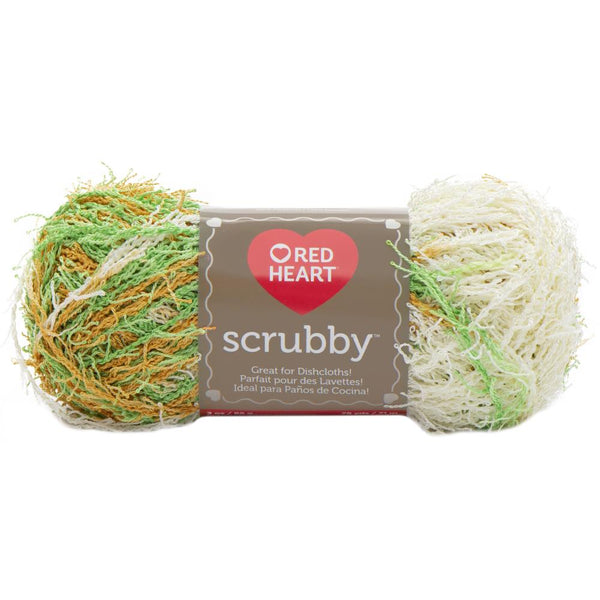 Red Heart Scrubby Yarn, Citrus