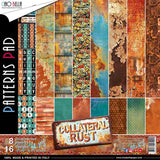 Ciao Bella Double-Sided Paper Pack 90lb 12"X12" 8/Pkg, Collateral Rust