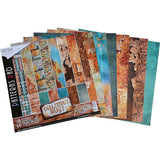 Ciao Bella Double-Sided Paper Pack 90lb 12"X12" 8/Pkg, Collateral Rust