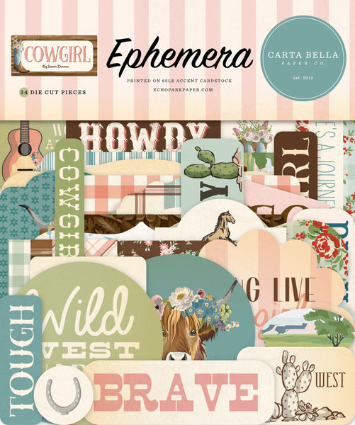 Carta Bella, Ephemera, Cowgirl (CBCG436024)