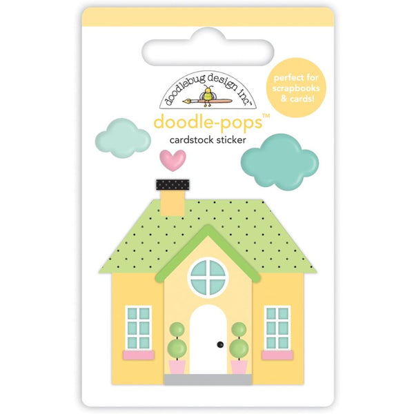 Doodlebug Design, Doodle-Pop 3D Stickers, Cozy Cottage