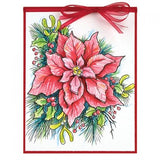 Stampendous, Cling Stamps, Dies & Stencil Combo, Create A Poinsettia