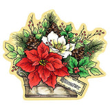 Stampendous, Cling Stamps, Dies & Stencil Combo, Create A Poinsettia