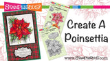 Stampendous, Cling Stamps, Dies & Stencil Combo, Create A Poinsettia