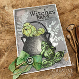 Creative Expressions, Clear Stamp Set 6"X8", By Sam Poole, Halloween Frogs
