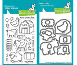 Lawn Fawn Clear Stamps & Dies Combo, Critters on the Farm (LF355 & LF686)