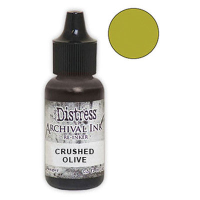 Tim Holtz Distress Archival Reinker, Crushed Olive