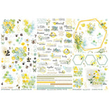 49 And Market, Rub-On Transfer Set 6"X12", Botanical Buzz (DBB-32383)