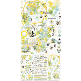 49 And Market, Rub-On Transfer Set 6"X12", Botanical Buzz (DBB-32383)