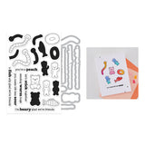 Hero Arts, Clear Stamps & Dies Bundle by Carly Tee, Let's Stick Together (DC350)