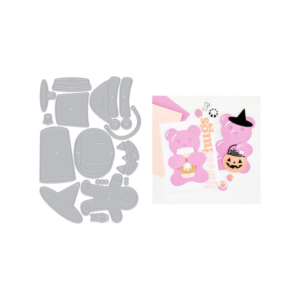 Hero Arts, Bear Hugs Holiday Accessories, Die Set by Carly Tee (DF331)
