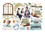 Stamperia Cardstock Ephemera Adhesive Paper Cut Outs, Create Happiness Secret Diary