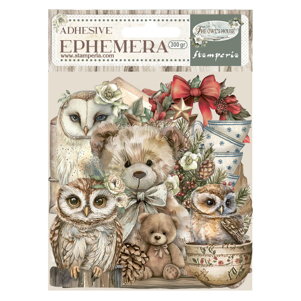 Stamperia, Cardstock Ephemera Adhesive Paper Cut Outs, The Owl's House (DFLCT67)