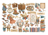 Stamperia Adhesive Paper Cut Outs Ephemera, Family (DFLCT72)