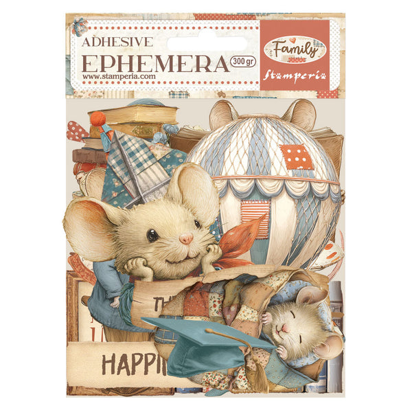 Stamperia Adhesive Paper Cut Outs Ephemera, Family (DFLCT72)
