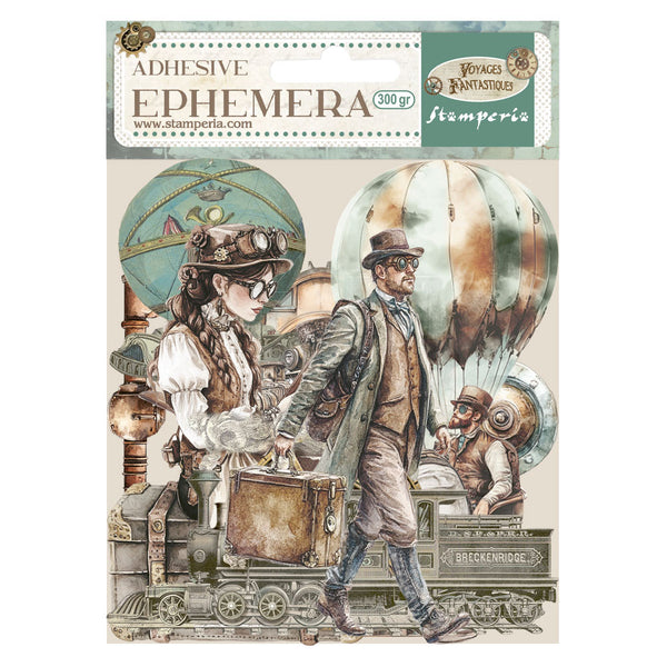 Stamperia, Adhesive Ephemera, Voyages Fantastiques (DFLCT75)