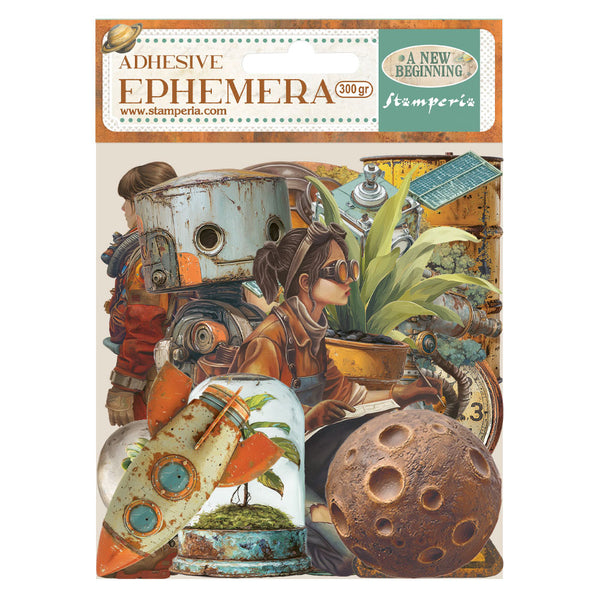 Stamperia, Adhesive Cardstock Ephemera Paper Cut Outs, A New Beginning (DFLCT77)