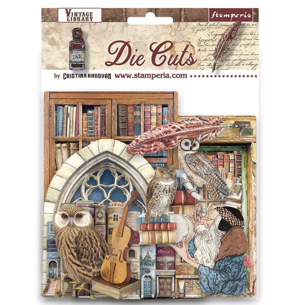 Stamperia Die-Cuts, Vintage Library