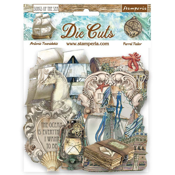 Stamperia, Die-Cuts, Songs Of The Sea, Ship And Treasures