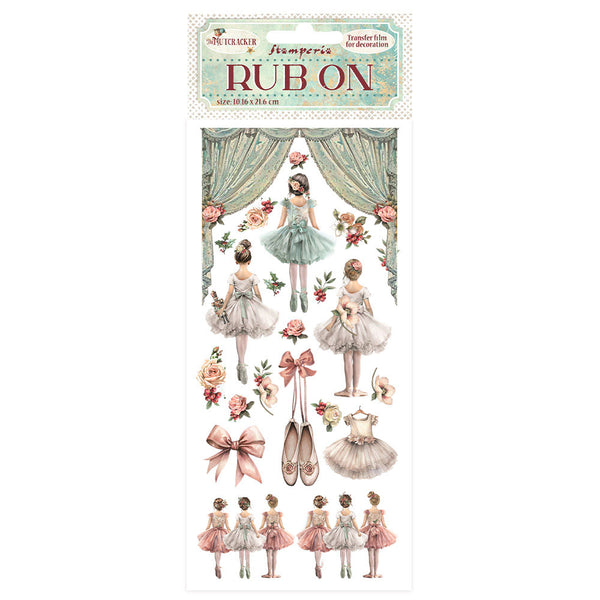 Stamperia, Rub-On 4"X8.5", The Nutcracker, Ballet