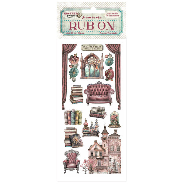 Stamperia, Rub-On 4"X8.5", Master of Magic, House Furnishings