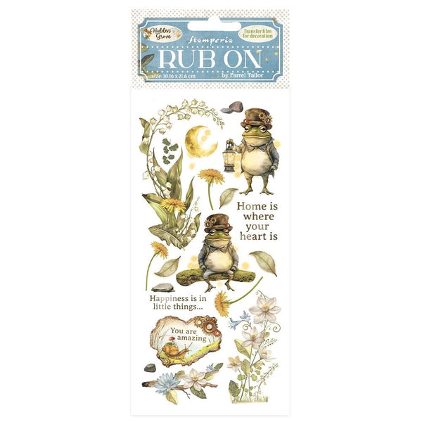 Stamperia, Rub-On 4"X8.5", Hidden Grove, Mr Frog