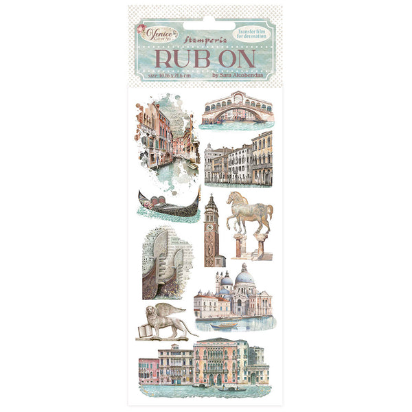 Stamperia Rub-On 4"X8.5", Venice City of Art, Monuments (DFLRB170)