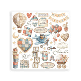 Stamperia, Assortment Rub-On Kit 6/Pkg, Baby