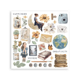 Stamperia, Assortment Rub-On Kit 6/Pkg, Create Happiness, Secret Diary