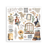 Stamperia, Assortment Rub-On Kit 6/Pkg, Create Happiness, Secret Diary