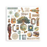 Stamperia, Assortment Rub-On Kit 6/Pkg, A New Beginning (DFLRBX10)