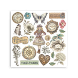Stamperia, Assortment Rub-On Kit 6/Pkg, Gardens of Time (DFLRBX11)