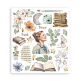 Stamperia Rub-On Selection 8"X9" 6/Pkg, Create Happiness, Secret Diary (DFLRBXG02)