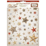 Stamperia, Assorted Rice Paper A4 6/Sheets, Gear Up For Christmas