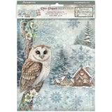 Stamperia Rice Paper Sheet A4 6/Pkg, The Owl's House